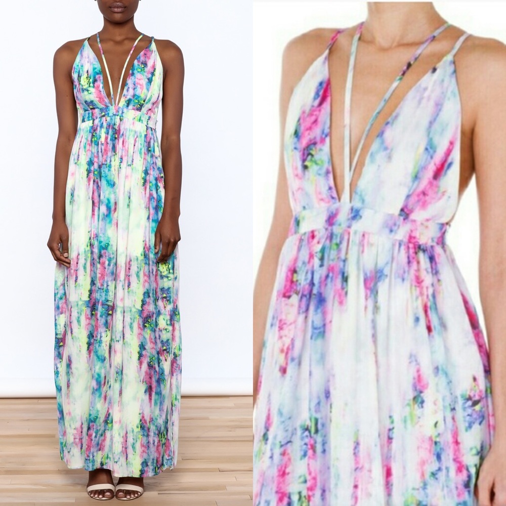 Women’s Strappy Watercolor Maxi - Small